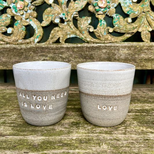 Becher-Set "ALL YOU NEED IS LOVE + LOVE"